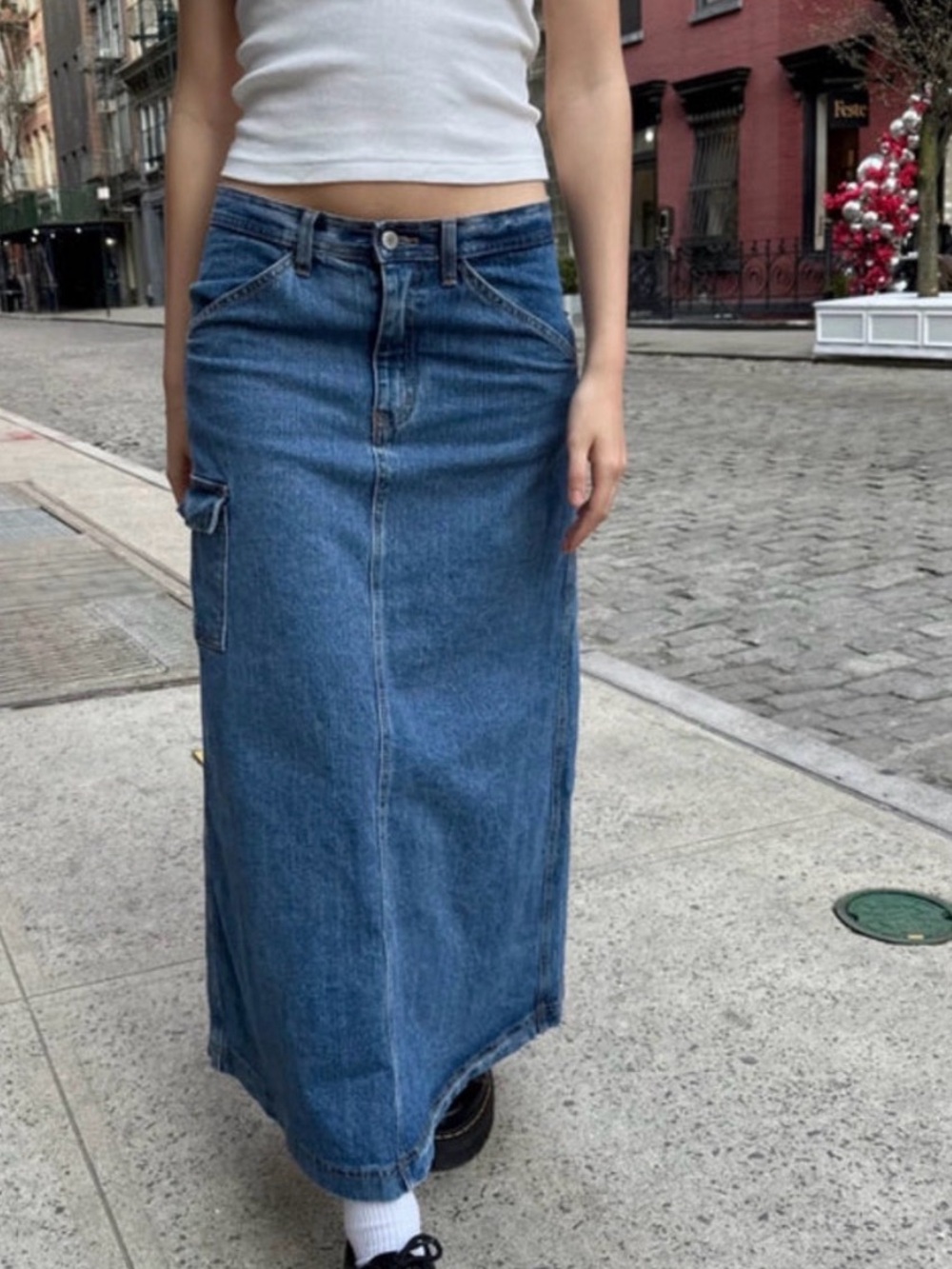 Brandi Melville John Galt Kenzie 90’s Denim Skirt size small